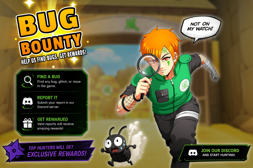 Bug Bounty Event and Engine Upgrade Guide - Tenno Ultimate Ninja RPG Wiki