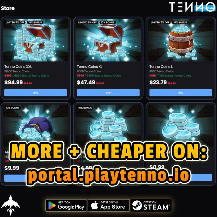 Tenno Player Portal – Fast Direct Coin Purchases with 10% Bonus - Tenno Ultimate Ninja RPG Wiki