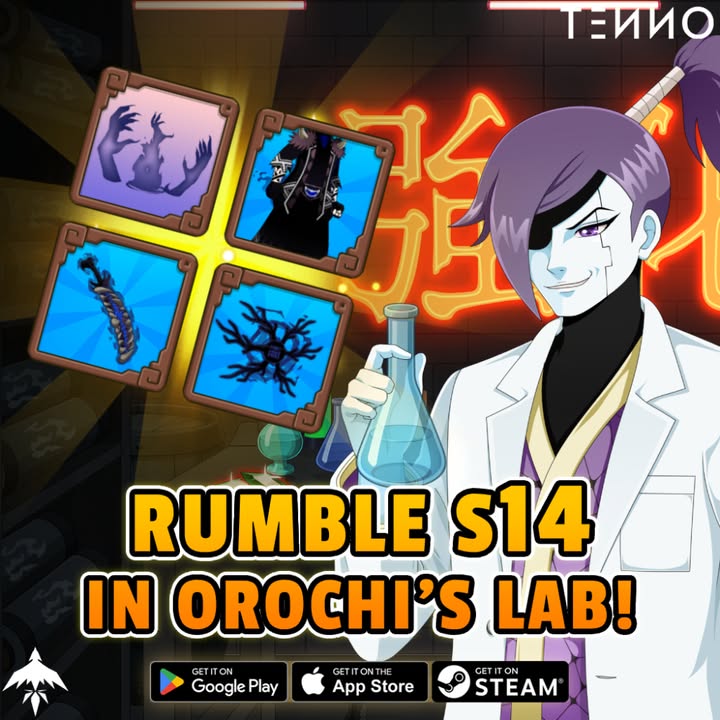 Season 14 Rumble Rewards – Claim & Upgrade Orochi’s Lab - Tenno Ultimate Ninja RPG Wiki