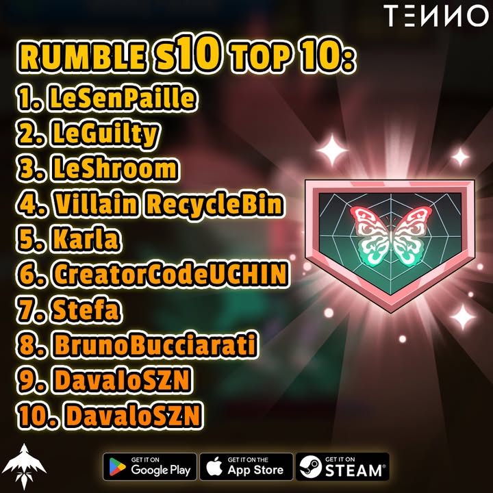 Rumble Season 10 Top 100 Rewards – Claim Guide & Next Steps - Tenno Ultimate Ninja RPG Wiki