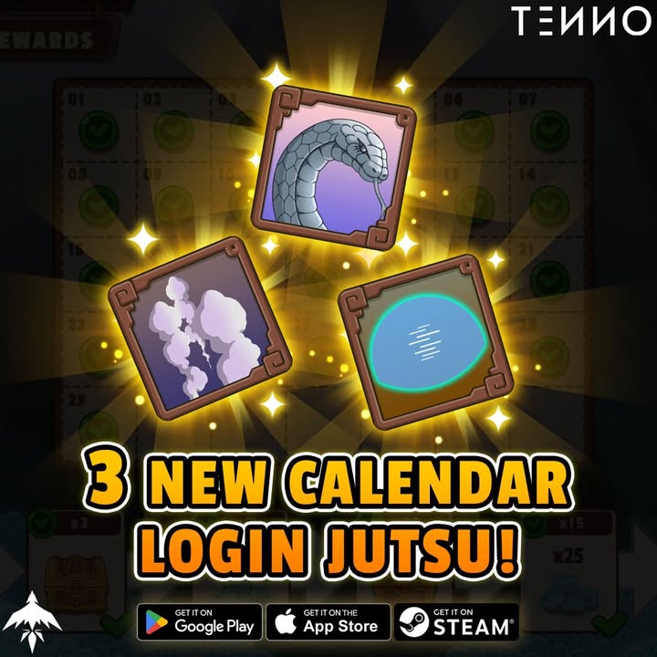Three New Kinjutsu Added to Daily Login Chest - Tenno Ultimate Ninja RPG Wiki