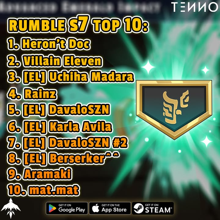 Rumble Season 7 Rewards – How to Claim & What’s Inside - Tenno Ultimate Ninja RPG Wiki
