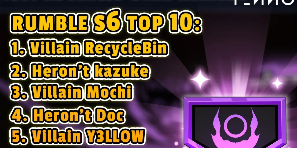 Rumble Season 6 – Final Results Are In!  - Tenno Ultimate Ninja RPG Wiki