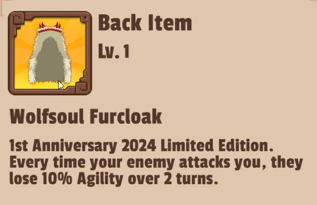 Anniversary Back Item